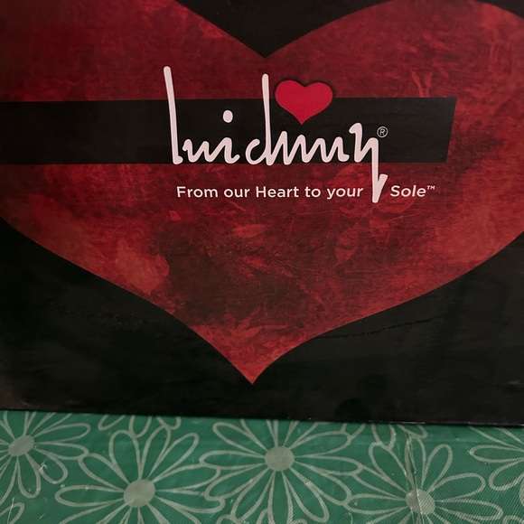 Luichiny Navy Denim Open Toe Shootie with Fringes - Picture 6 of 6